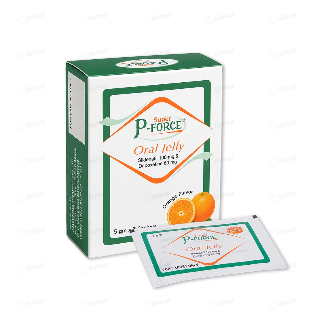 슈퍼 피포스 오랄젤리 (실데나필 Sildenafil 100mg + 다폭세틴 Dapoxetine 60mg)