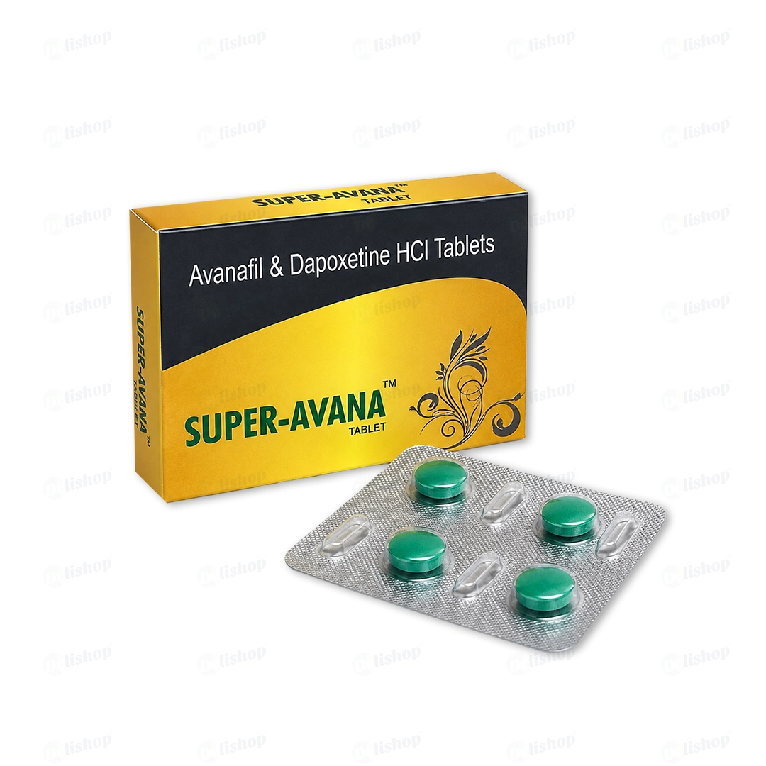 슈퍼 아바나 (아바나필 Avanafil 100mg + 다폭세틴 Dapoxetine 60mg)