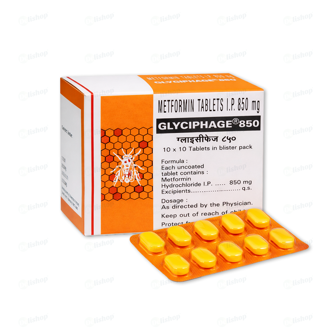 글리시파지 850 (메트포르민 Metformin 850mg)