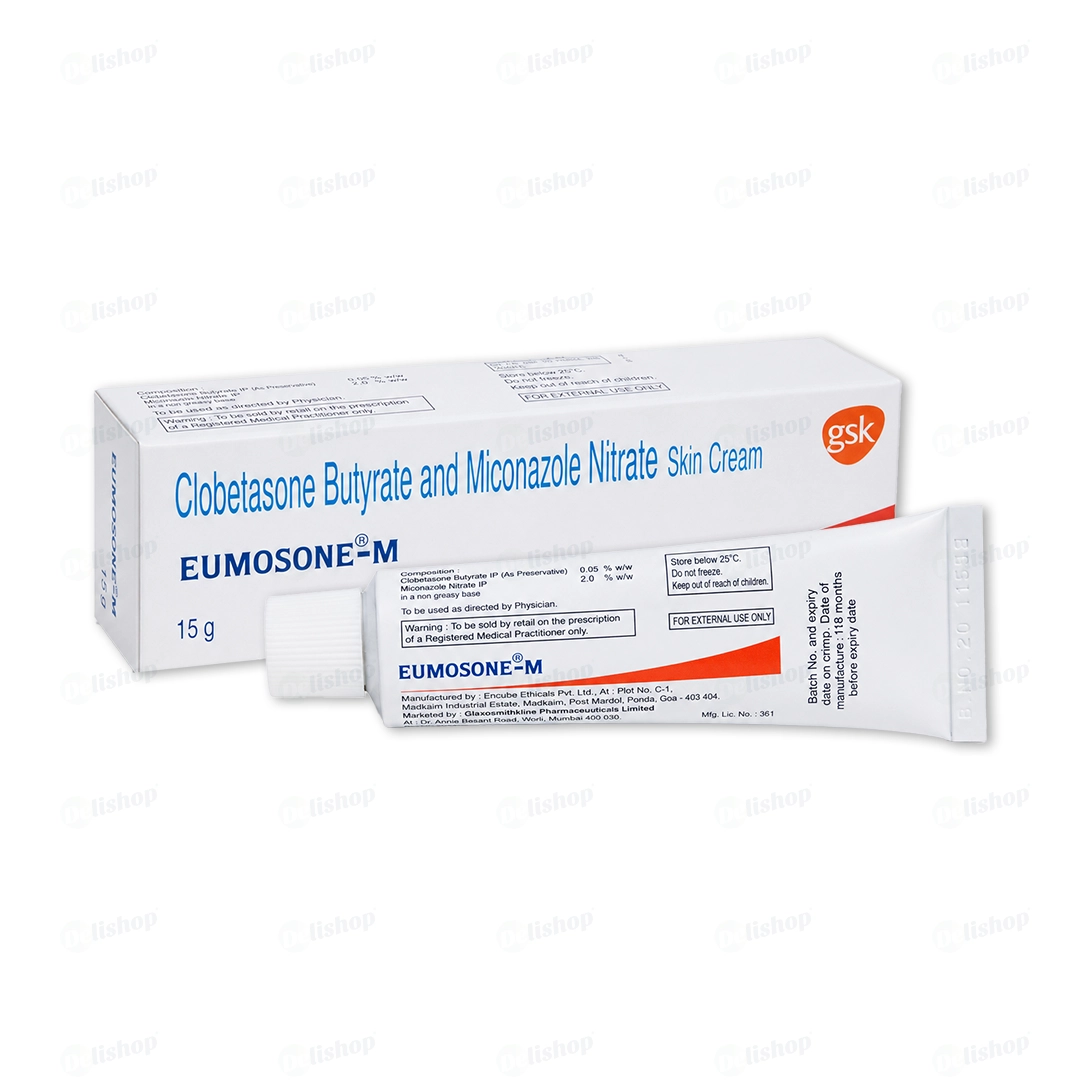 유모손 M 크림 15g (클로베타손부티레이트 Clobetasone Butyrate 0.5mg + 미코나졸질산염 Miconazole Nitrate 20mg)