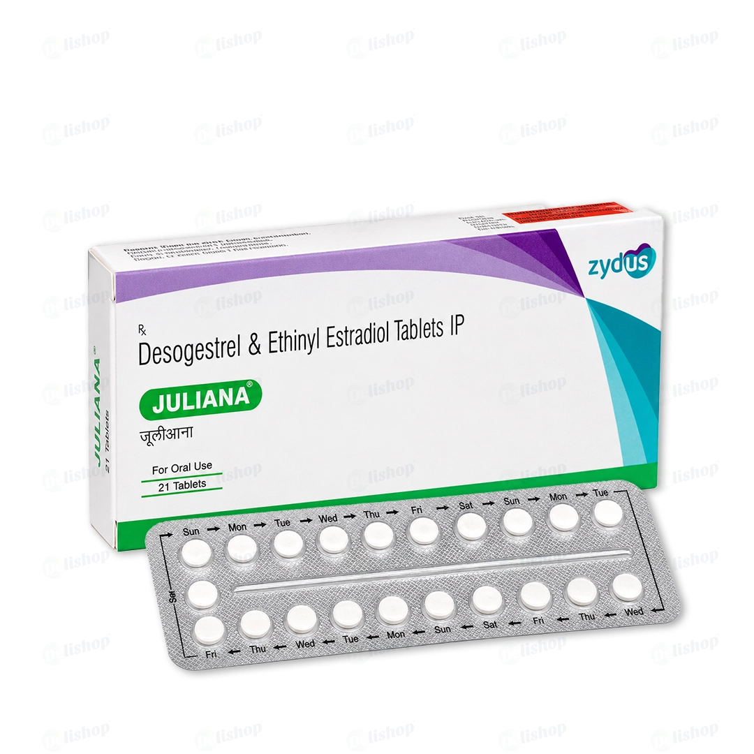 줄리아나 (데소게스트렐 Desogestrel 0.15mg + 에티닐에스트라디올 Ethinylestradiol 0.02mg)