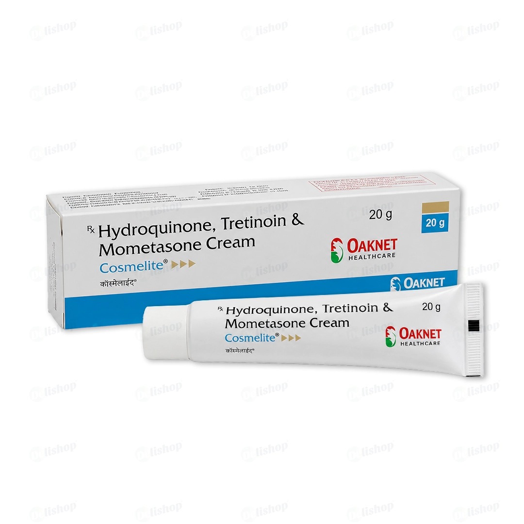 코스멜라이트 크림 20g (하이드로퀴논 Hydroquinone 2% + 트레티노인 Tretinoin 0.025% + 모메타손 푸로에이트 Mometasone Furoate 0.1%)