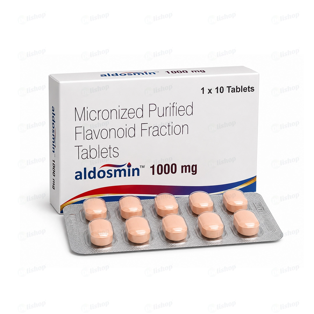 알도스민 500 (디오스민 Diosmin 450mg + 헤스페리딘 Hesperidin 50mg)