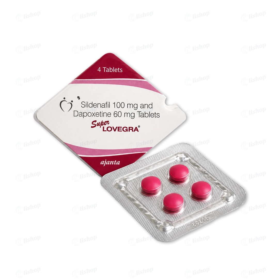 슈퍼 러브그라 (실데나필 Sildenafil 100mg + 다폭세틴 Dapoxetine 60mg)