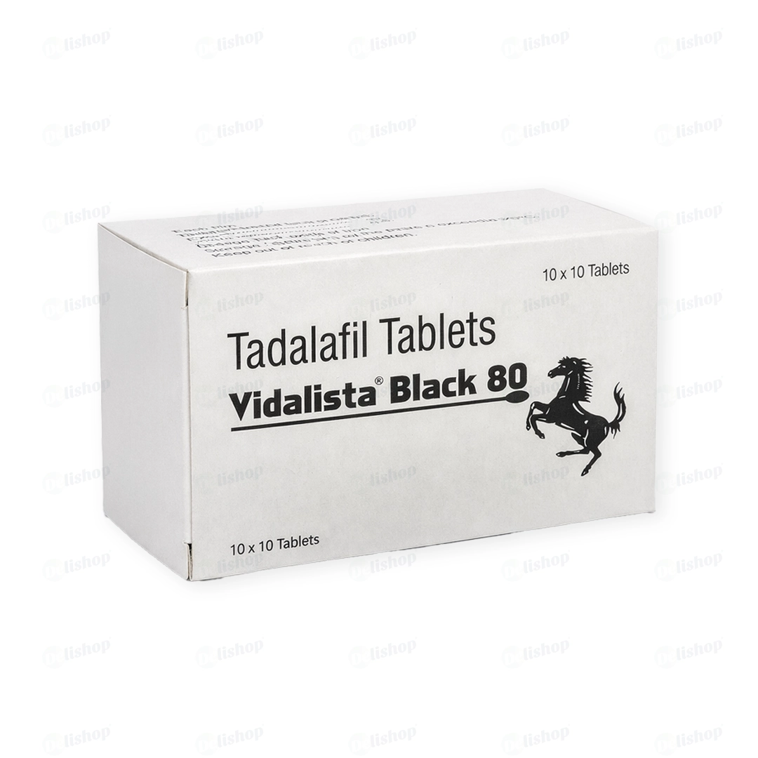 비달리스타 80 블랙 (타다라필 Tadalafil 80mg)