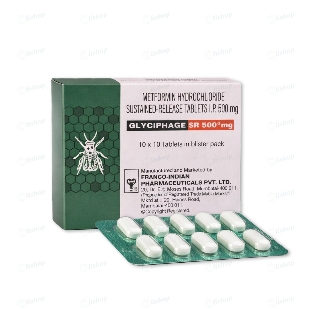 글리시파지 SR 500(당뇨 메트포르민서방정)
