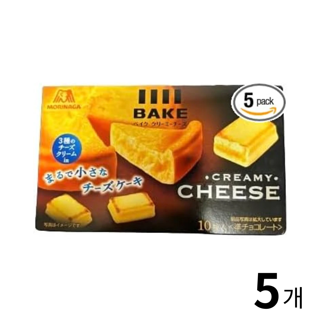 모리나가 베이크 크림 치즈 10개입 5개 세트