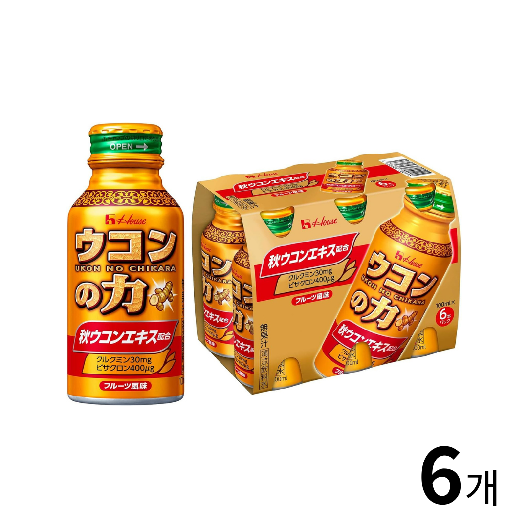 우콘노치카라 음료형 6개 세트