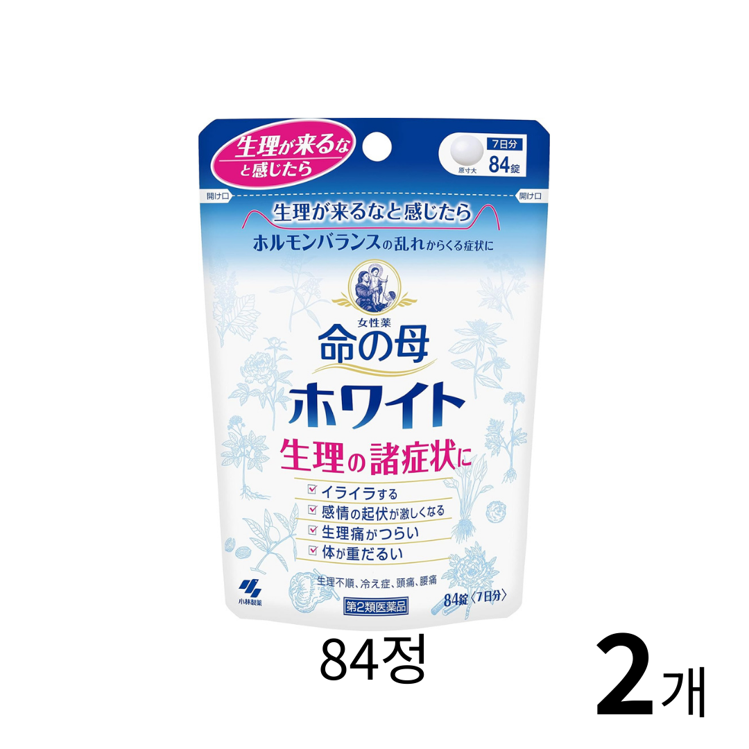 이노치노하하 화이트 84정 2개 세트