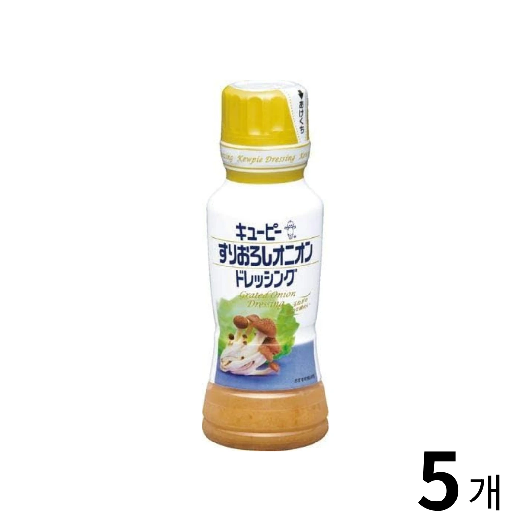 큐피 갈아 내린 양파 드레싱 180ml 5개 세트