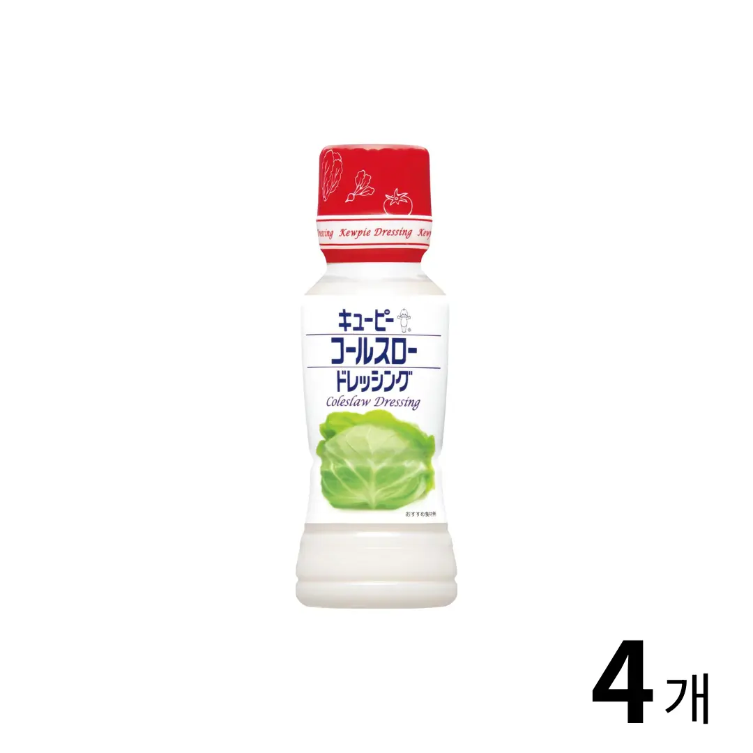 큐피 코울슬로 드레싱 180ml 4개 세트