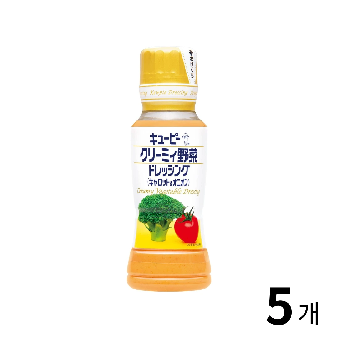 큐피 크리미야채 드레싱 180ml 5개 세트