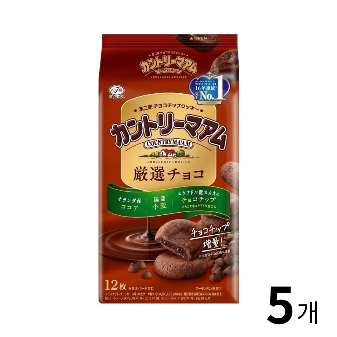 후지야 컨트리맘 엄선초코맛 12개입 5개 세트