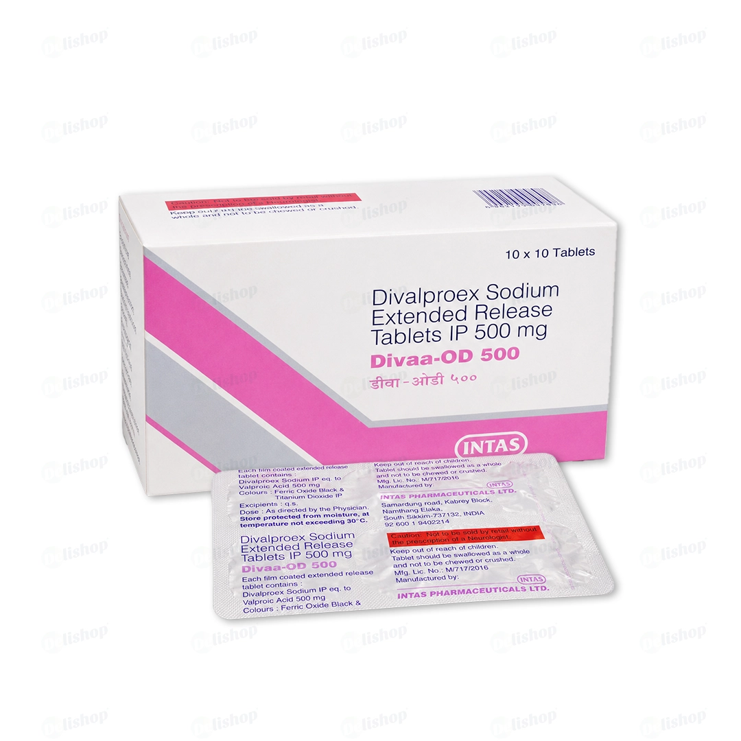 디바 OD 500 (디발프로엑스나트륨 Divalproex Sodium 500mg)